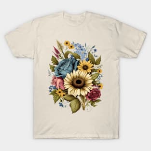 Botanical Floral Flowers T-Shirt